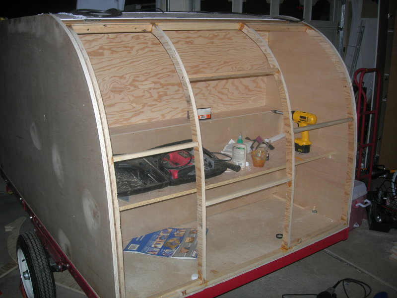 The assembled rear hatch