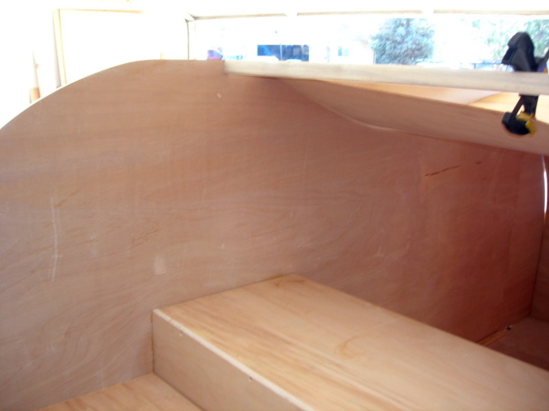 The interior roof panel from the other side